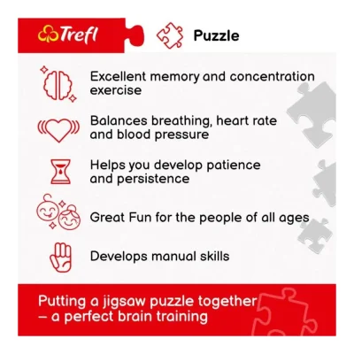 TREFL 1000 Piece Jigsaw Puzzle - Blue bouquet จิ๊กซอว์ 1000 ชิ้น