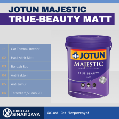 Jotun Majestic True Beauty Matt 7236 Chi / putih