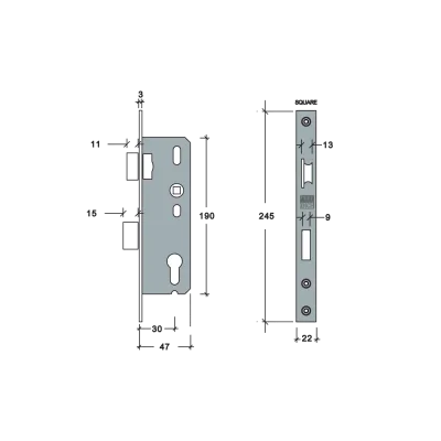 เสื้อกุญแจประตูบานเปิด  รุ่น MA-01 เสื้อกุญแจประตูบานเปิด  รุ่น MA-01