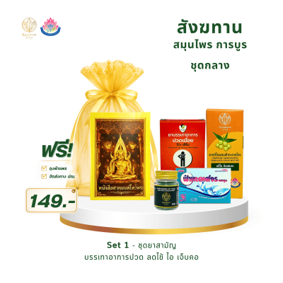 สังฆทานสมุนไพร การบูร ชุดกลาง Set 1 | ราคา 149 บาท พร้อมส่ง