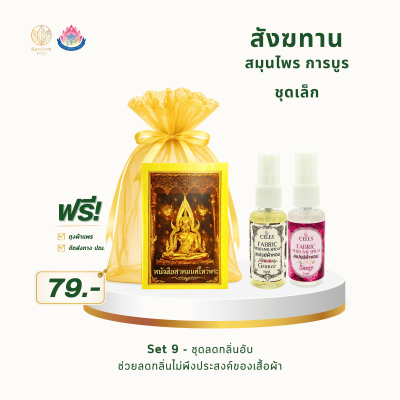 สังฆทานสมุนไพร การบูร ชุดเล็ก Set 9 | ราคา 79 บาท พร้อมส่ง