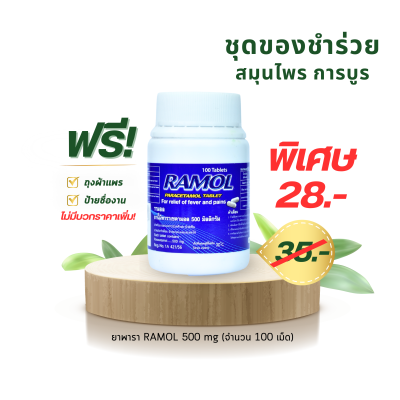 RAMOL รามอล ยาพาราเซตามอล 100 เม็ด