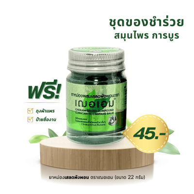 ยาหม่องสมุนไพร สูตรเสลดพังพอน ตราเฌอเอม ขนาด 22 กรัม