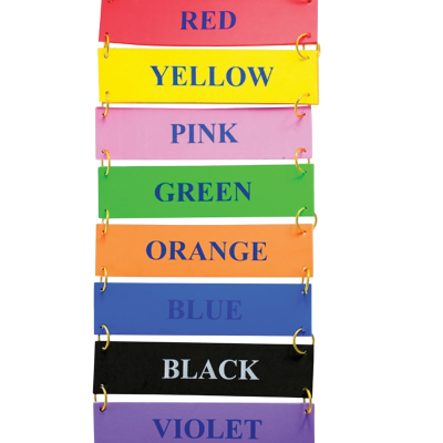 TED-9018 แผ่นป้ายเรียนรู้สี
