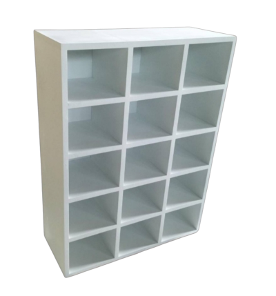 TED-7058 ชั้นวางรองเท้าอนุบาล 15 ช่อง เเบบตั้ง ทำจากไม้ (ไม่ต้องประกอบ) 62×25×82 ซม.
