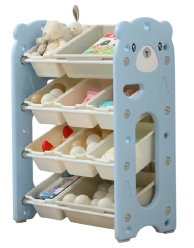TED-7062 ชุดชั้นเก็บของเล่นหมีเท็ดดี้ 10 ช่อง 65x33x85 ซม.