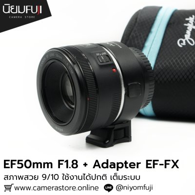 EF50mm F1.8+Adapter EF-FX
