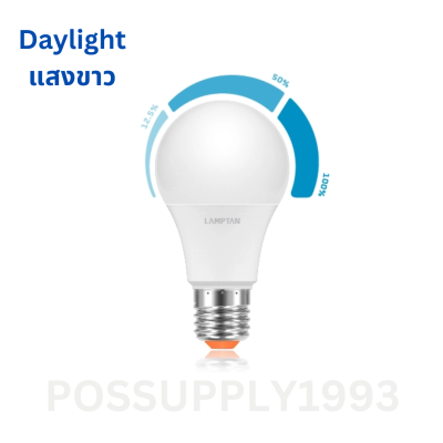 Lamptan หลอดไฟ หรี่ไฟได้ แบบใช้สวิสต์ปรับ ระดับ LED Dim Switch 3 Step 9W E27