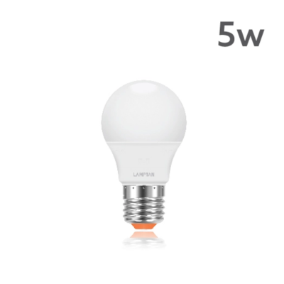 Lamptan [แพ็กคู่] หลอดไฟ LED Bulb  5W รุ่น Gloss V2 ขั้ว E27