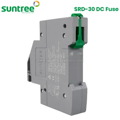 Suntree SRD-30 DC Fuse Holder 1100V 10x38 ฐานฟิวส์ สีเทา สำหรับฟิวส์ ตลับฟิวส์ DC ฟิวส์