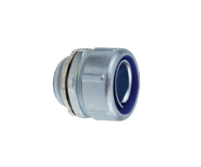 คอนเน็คเตอร์ ท่ออ่อนเหล็ก กันน้ำ ยางดำ 4" (ขอบน้ำเงิน)