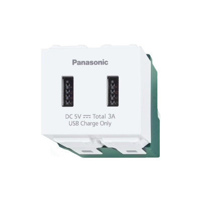 ปลั๊กเสียบ USB 2ช่อง WEF1182W-8 พานาโซนิค PANASONIC
