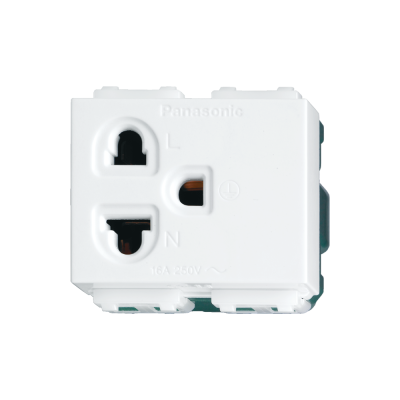 ปลั๊กกราวด์เดี่ยว WIDE SERIES WEG1191K พานาโซนิค PANASONIC