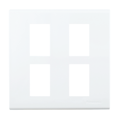 หน้ากาก 4 ช่อง WIDE SERIES WEG6804WK พานาโซนิค PANASONIC