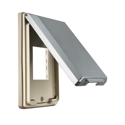 หน้ากากกันน้ำ 2 ช่อง แนวตั้ง โลหะสีบรอนซ์ WEG7802 พานาโซนิค PANASONIC