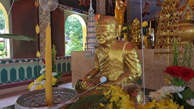 พรายเทพนิมิตรจัมโบ้ รุ่น รุ่งเรือง​เฟื่องฟู​ วัด​คงคา​เลียบ​ บางกล่ำ​ สงขลา​ พ.ศ.2568 (แจกทีมงานร่วมสร้าง) สร้าง 29องค์ อุดผงพรายกุมารฝังของในองค์