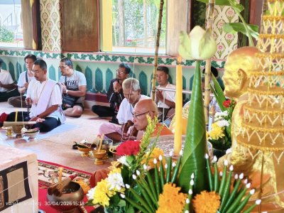 พระสมเด็จพรายเทพนิมิตร แจกทานและแจกพระเกจิในพิธีปลุกเสกพระสีวลี​ รุ่น รุ่งเรือง​เฟื่องฟู​ วัด​คงคา​เลียบ​ บางกล่ำ​ สงขลา​ พ.ศ.2568