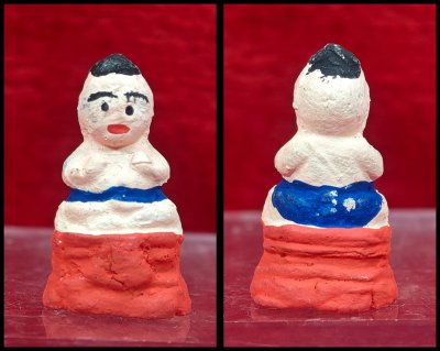 กุมารทองเนื้อดินเจ็ดป่าช้าผสมผงพรายปาฏิหาริย์​ วัดโคกสูง สงขลา รุ่น พรายโคตรเศรษฐี​