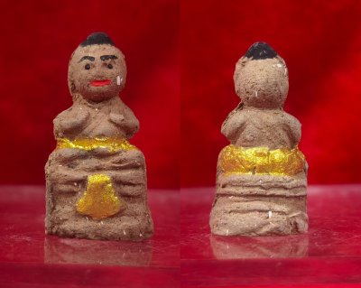 กุมารทองเนื้อดินเจ็ดป่าช้าผสมผงพรายปาฏิหาริย์​ วัดโคกสูง สงขลา รุ่น พรายโคตรเศรษฐี​