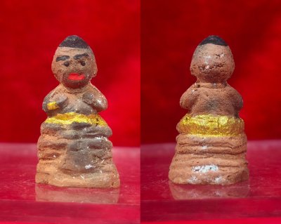 กุมารทองเนื้อดินเจ็ดป่าช้าผสมผงพรายปาฏิหาริย์​ วัดโคกสูง สงขลา รุ่น พรายโคตรเศรษฐี​