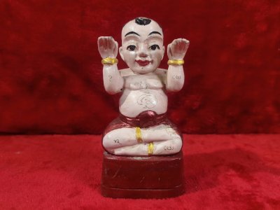 กุมารทองไม้ขนุน รุ่น เศรษฐี​เฟื่องฟู วัดคงคาเลียบ พ.ศ.2566 (สร้าง 30 ตน หน้าตัก 3นิ้ว)