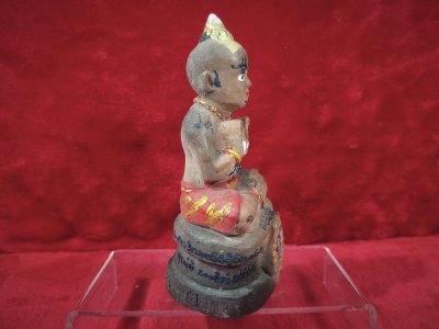 กุมารทองหลวงปู่แย้ม วัดสามง่าม รุ่น 101 ปี (มูลนิธิเจริญหลวงพ่อเต๋ คงทอง) ตัก 3 นิ้ว เนื้อดินเจ็ดป่าช้าสูตรวัด