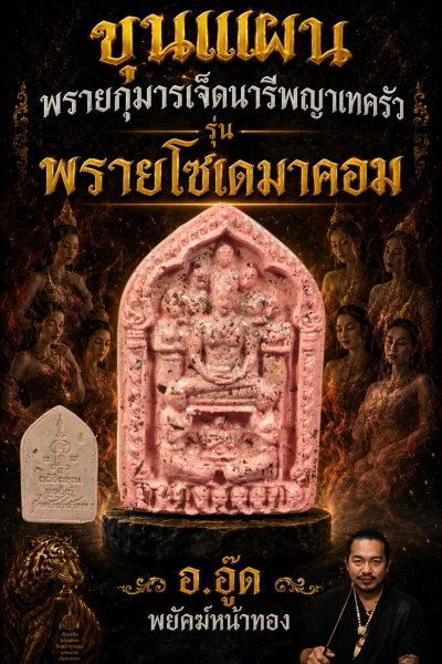 เปิดจองขุนแผนผงพรายกุมารเจ็ดนารีพญาเทครัว​ รุ่น พรายโซเดมาคอม พ.ศ.2569 ปลุกเสกสร้างโดย อาจารย์​อู๊ด​ พยัคฆ์​หน้า​ทอง