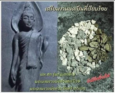 พระลีลาผงกระดูกผีหลังแบบ รุ่น พระเพิ่มประชากร พ่อท่านนิ​มิตร​ สำนักสงฆ์ศาลาเคียนตูชัย อ.รัตภูมิ จ.สงขลา (รุ่นแรก) พ.ศ.2567