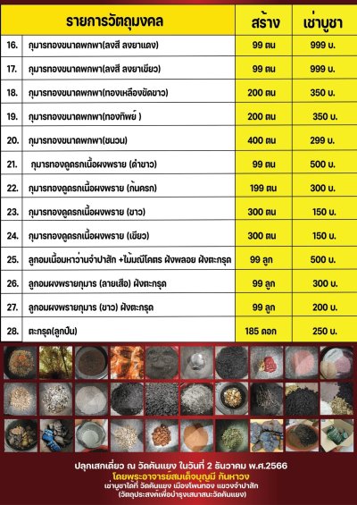 กุมารทองรุ่นแรกโลหะอุดผงพรายกุมาร พระอาจารย์บุญมี กัณ​หา​วงศ์​ วัด​คัน​แยง​ เมือง​โพนทอง​ แขวง​จำปา​สัก​ รุ่น สร้างบารมี 66