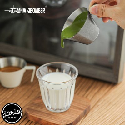 MHW-3BOMBER ถ้วยตวงสแตนเลสปากแหลม100ml MHW-3BOMBER Stainless Steel Measuring Cup