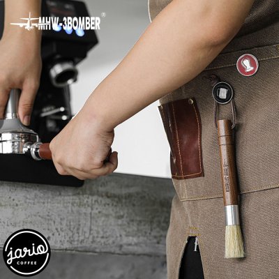 MHW-3BOMBER Barista Wings Cylindrical Brush แปรงปัดผงกาแฟ ด้ามจับไม้ แปรงกาแฟ