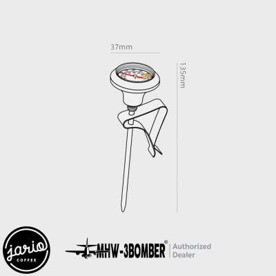 MHW-3BOMBER Pointer Thermometer ที่วัดอุณหภูมิกาแฟ 0-100°C เทอร์โมมิเตอร์ สแตนเลส 304