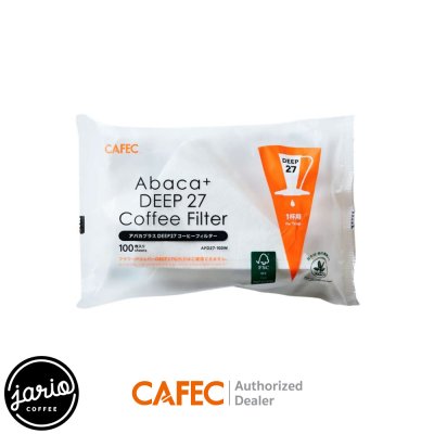 CAFEC กระดาษกรองกาแฟ Abaca+ DEEP 27 100 แผ่น CAFEC Abaca+ DEEP 27 Coffee Paper Filter 100 Sheets