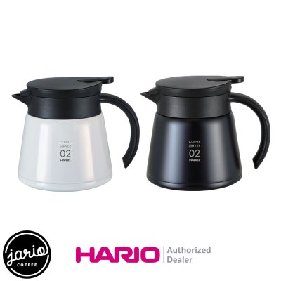 HARIO เหยือกเสิร์ฟกาแฟสแตนเลสเก็บความร้อน V60 600 (แท้จากญี่ปุ่น) HARIO V60 Insulated Stainless Steel Server 600