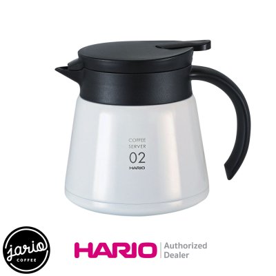 HARIO เหยือกเสิร์ฟกาแฟสแตนเลสเก็บความร้อน V60 600 (แท้จากญี่ปุ่น) HARIO V60 Insulated Stainless Steel Server 600