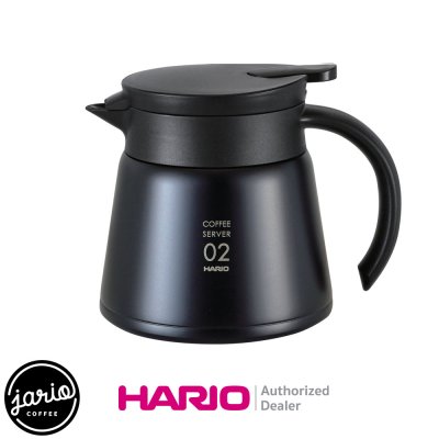 HARIO เหยือกเสิร์ฟกาแฟสแตนเลสเก็บความร้อน V60 600 (แท้จากญี่ปุ่น) HARIO V60 Insulated Stainless Steel Server 600