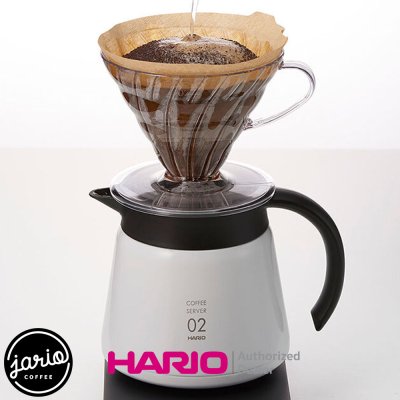HARIO เหยือกเสิร์ฟกาแฟสแตนเลสเก็บความร้อน V60 600 (แท้จากญี่ปุ่น) HARIO V60 Insulated Stainless Steel Server 600