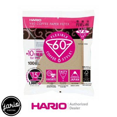 HARIO กระดาษกรองกาแฟ HARIO V60 (แท้จากญี่ปุ่น) 100 แผ่น Drip Pour-Over Coffee Filter