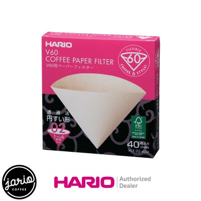 HARIO กระดาษกรองกาแฟ HARIO V60 (แท้จากญี่ปุ่น) 40 แผ่น Drip Pour-Over Coffee Filter