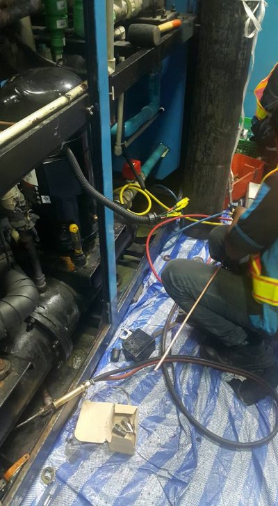 Maintenance - ซ่อม Chiller 2