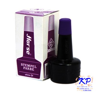 หมึกเติมแท่นม้า#28ซีซีสีม่วง