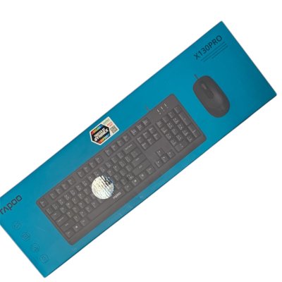 Rapoo Mouse&Keyboard Combo#X130Pro USB สีดำ