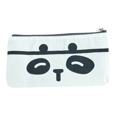 กระเป๋าผ้าใส่ดินสอซิป#ลายแพนด้าใหญ่(11.5x21.5ซม)