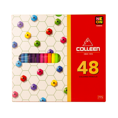 สีไม้ยาวคอลลีน#775-48สี48ด้าม