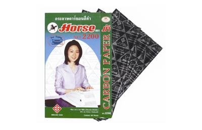 กระดาษคาร์บอนม้า#2200A4สีดำ(ขนาด21x33ซม)