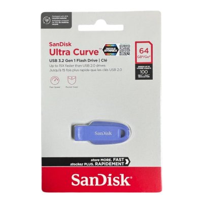 Sandisk FlashDrive#SDCZ550_064GG46NBสีฟ้าประกัน5ปี
