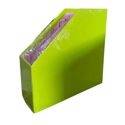 กล่องใส่แฟ้มกระดาษ#1ช่องสีเขียวอ่อน(4x11x12นิ้ว)