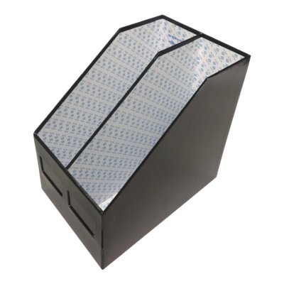 กล่องใส่แฟ้มกระดาษ#2ช่องสีดำ(8x12x12นิ้ว)