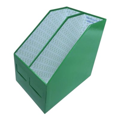 กล่องใส่แฟ้มกระดาษ#2ช่องสีเขียวเข้ม(8x12x12นิ้ว)