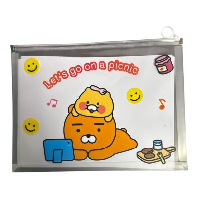 ซองซิปพลาสติกใสKakao#KK1374A4ลายการ์ตูน